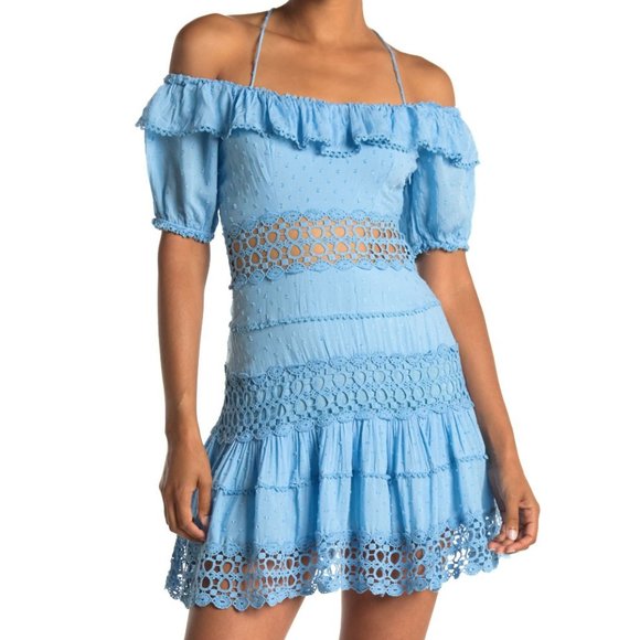 Free People Cruel Intentions Crochet Mini Dress 6 - Picture 1 of 3
